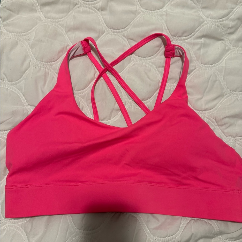 NWOT Zyia Womens XXXL Pink Strappy Sports Bra